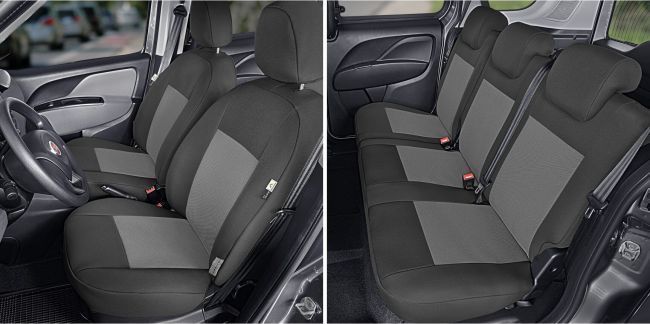 Set huse scaun dedicate Fiat Doblo 4, 2015-2022, fata si spate, Kegel Polonia