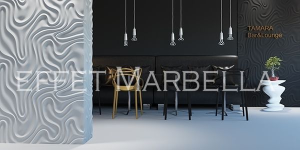 Декоративни 3D панели - 3д гипсови пана, стенни облицовки 0125