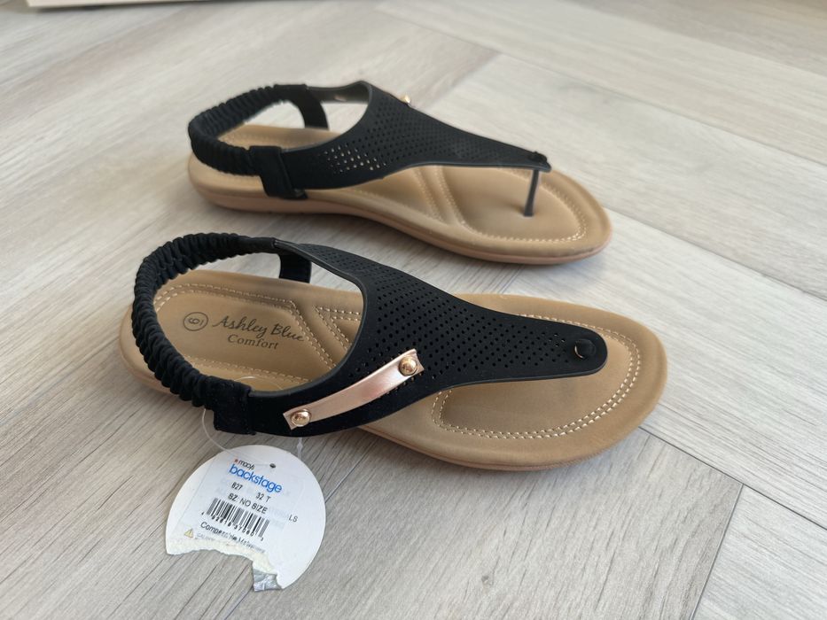 Sandale negre Ashley Blue