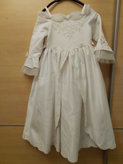 Rochiță alba fetițe 5-8ani