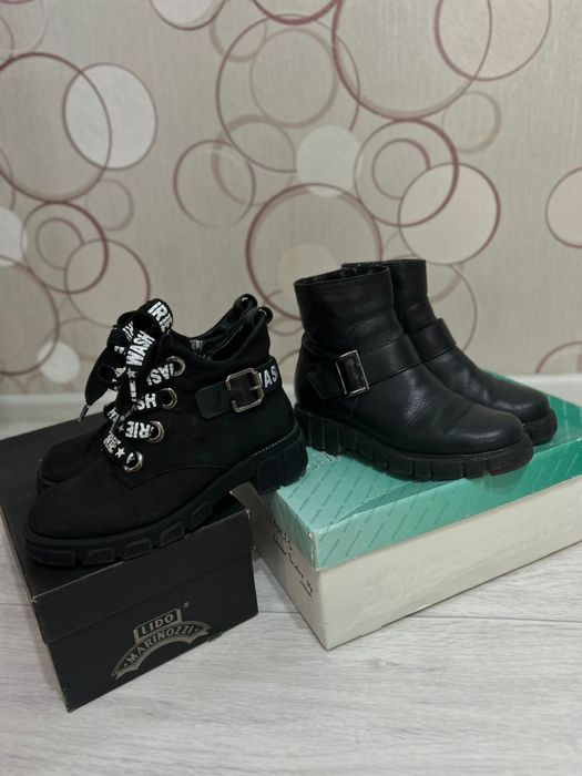 Продам две пары кожаных ботинок