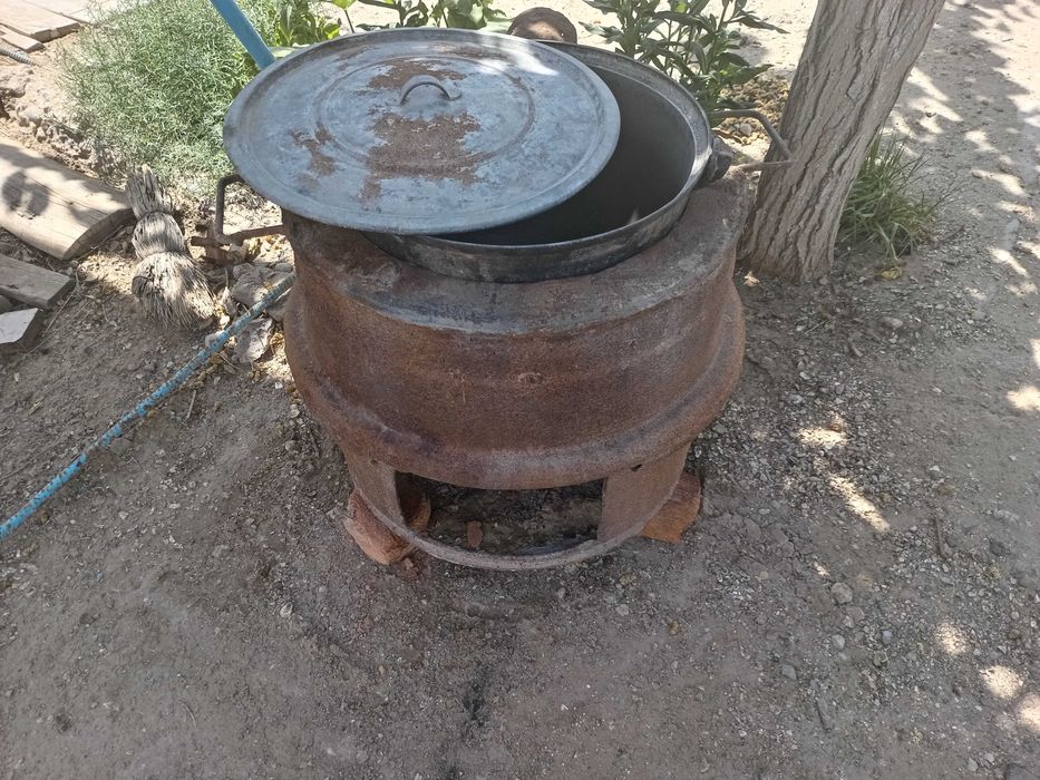 печь дровяной с казаном