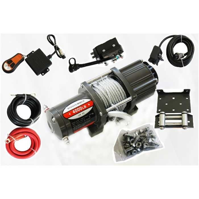 Лебедка 4000LBS, с дистанционно, 12V, до 1.82 т