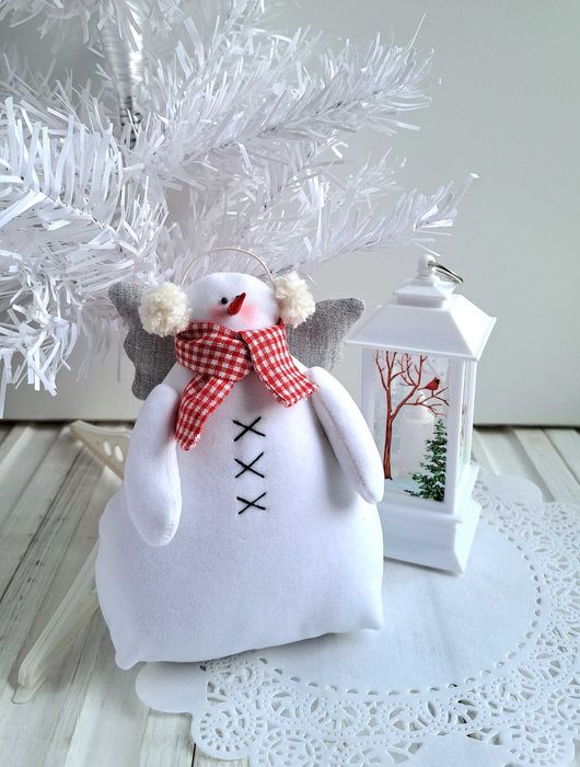 "Снеговик" Тильда. Украшение интерьера.