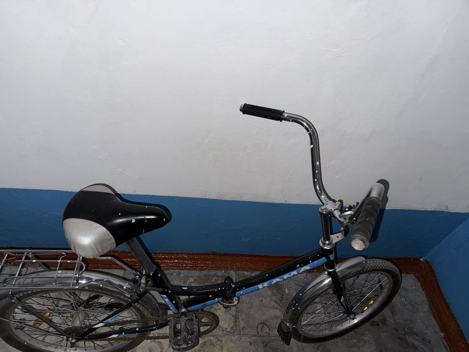 Черно-синий Велосипед кама