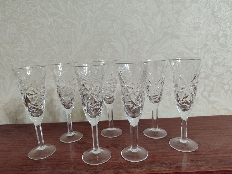 Фужеры хрустальные