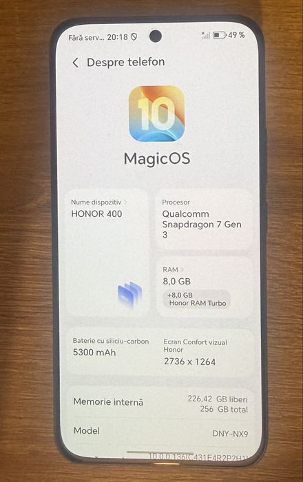 Vând urgent telefon Honor 400