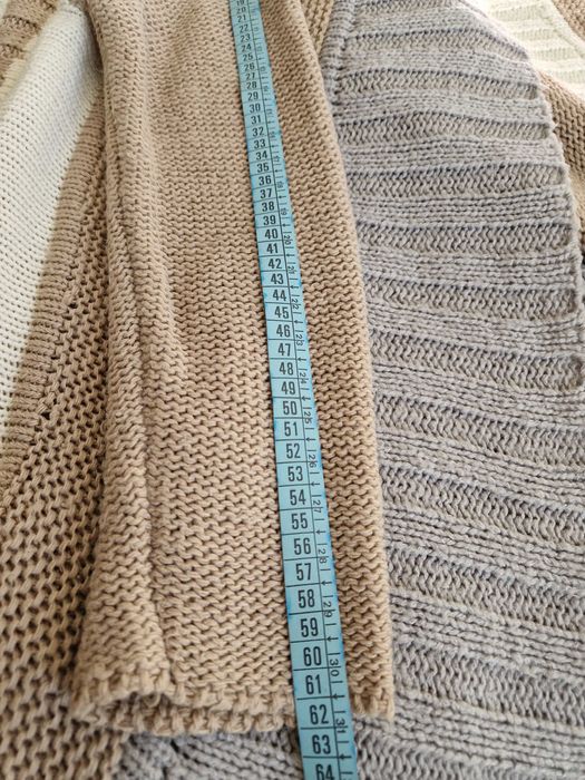 Cardigan asimetric din amestec cu lana