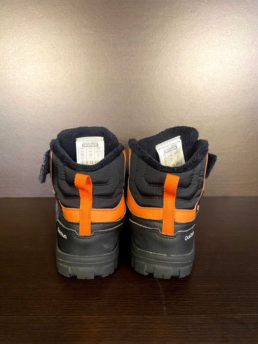 Детски непромокаеми туристически обувки за преходи SH500 warm, с велкр