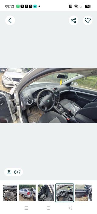 Piese motor far stânga ușa pompa tandem ecu aeroterma stop jante radiatoare egr clapeta injectoare kit ambreaj cu volanta Skoda Octavia 2 1.9tdi bls