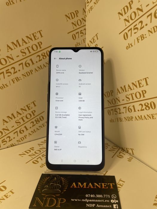 NDP Amanet Braila Oppo A16(48034)