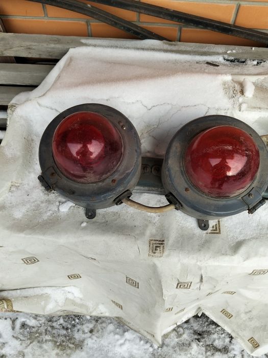 Фонарь красный лампа E27