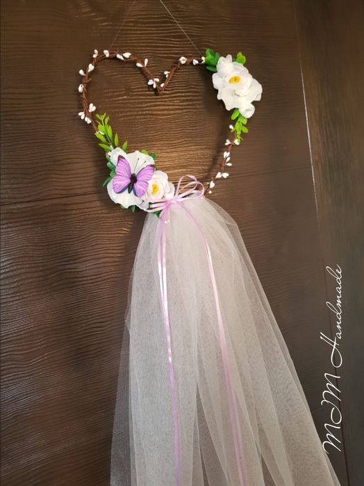 Сватбен аксероар, украса венец за врата