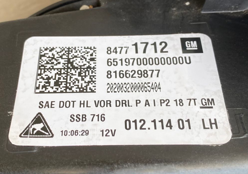 Фар ляв фарове LED PRECISION за GMC Terrain,USA