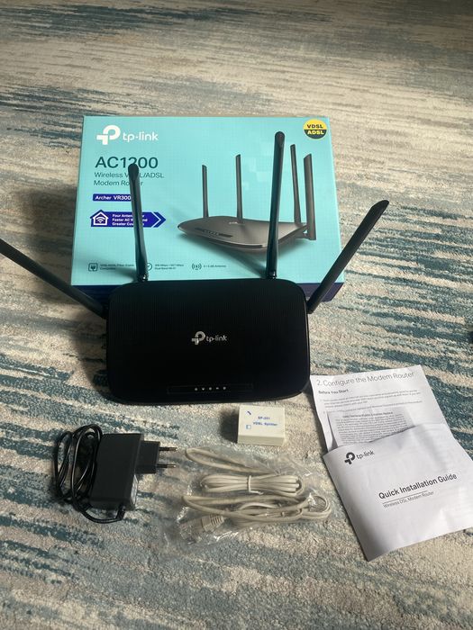 Модем Роутер. Tp-link AC1200 Archer VR300