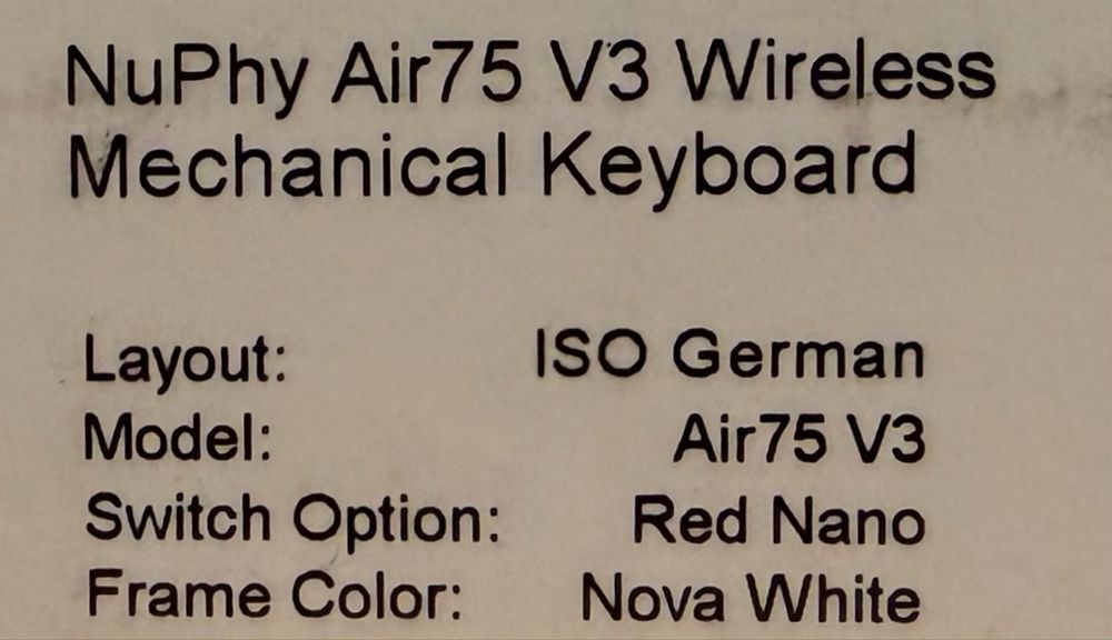 NuPhy Air75 V3 (Red Switches) - Tastatură mecanică low profile