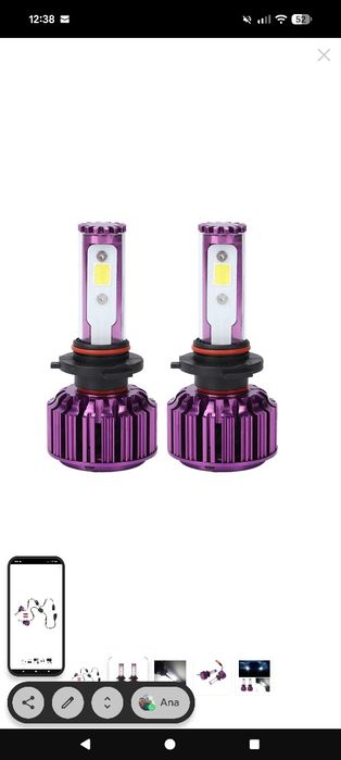 Set Led auto 30w impermeabil , aluminiu,