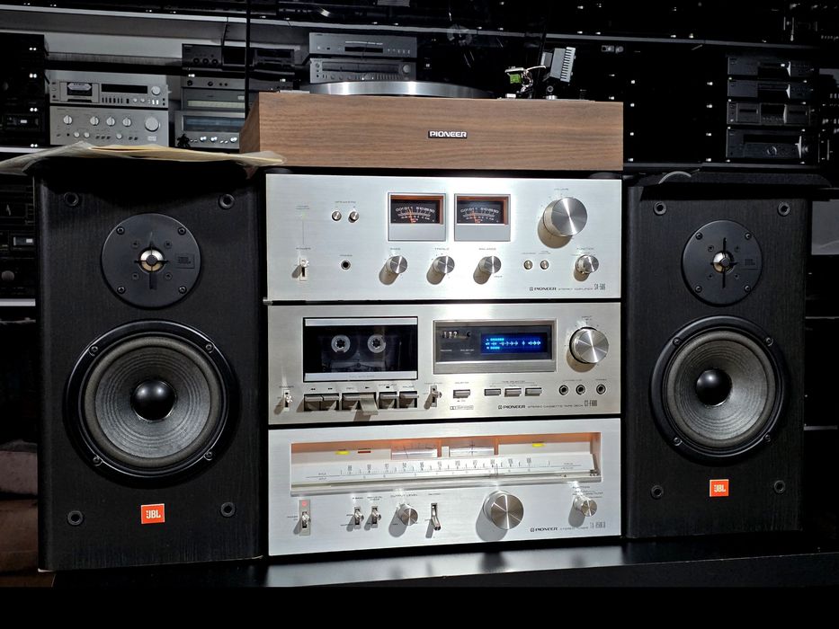 Linie audio PIONEER, amplificator SA-506, deck CT-F600, radio TX-8500 II, pick-up PL-15R
