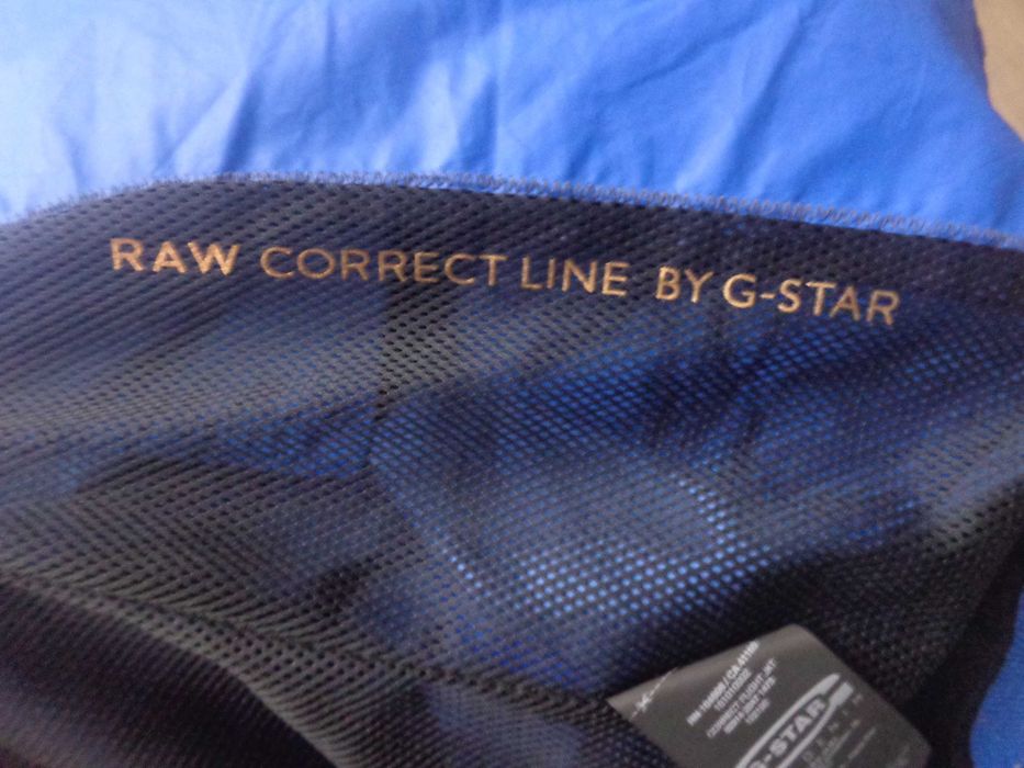 Geaca bomber G Star Raw  Correct Line albastra marimea M