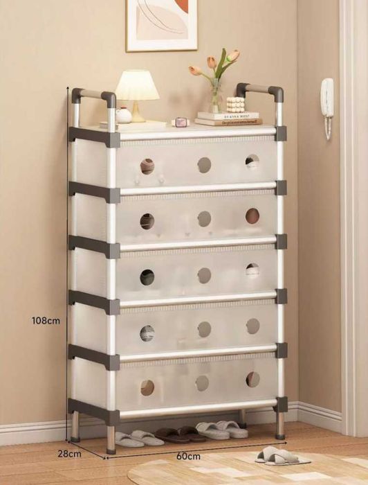 Закрытая обувница – этажерка на 5 полок / Oyoq kiyim javoni p23