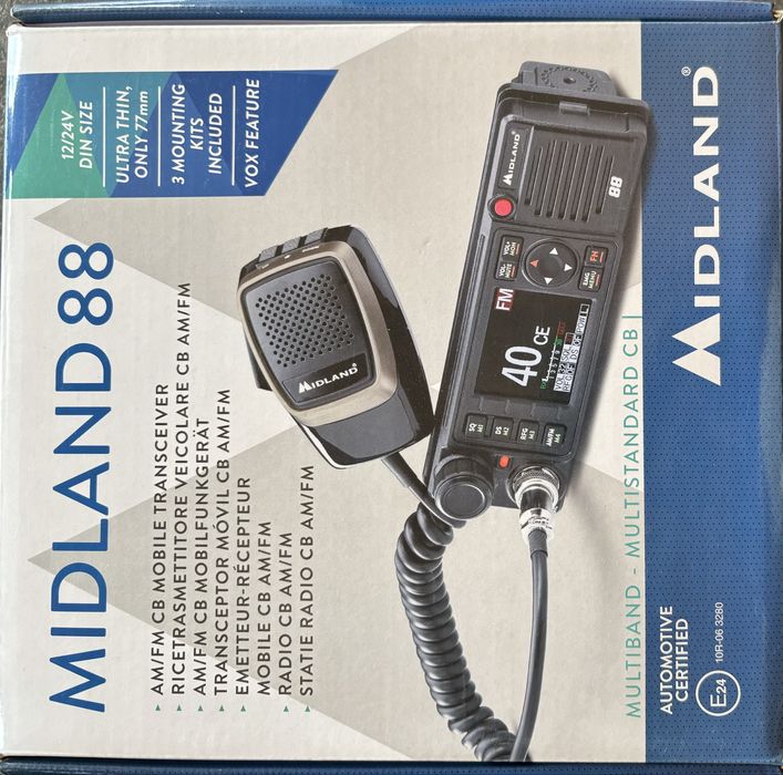 Statie auto CB Midland 88 +antena cu talpa de magnet