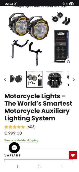 Lone rider Lumini pt motocicleta