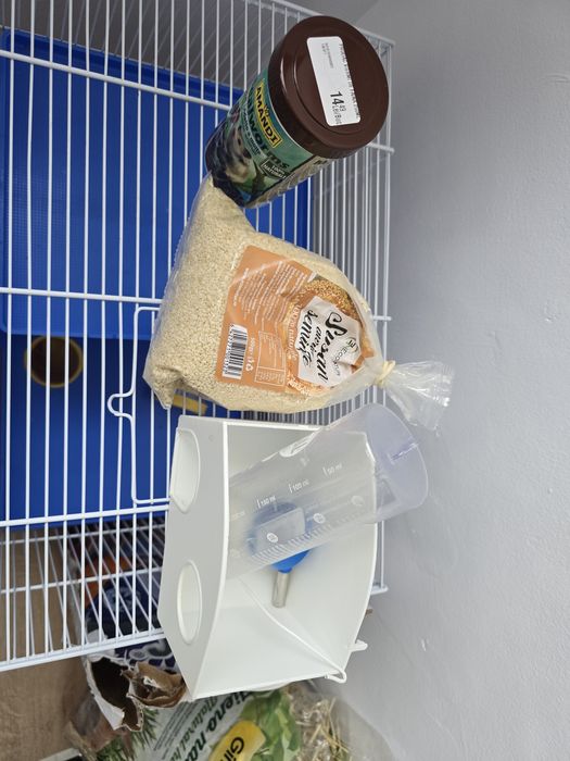 Cusca hamster cu tobogane si casuta