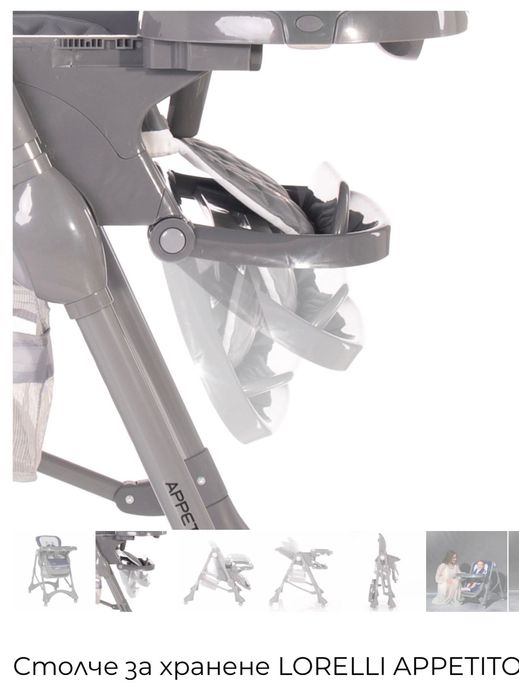 Бебешко столче за хранене.