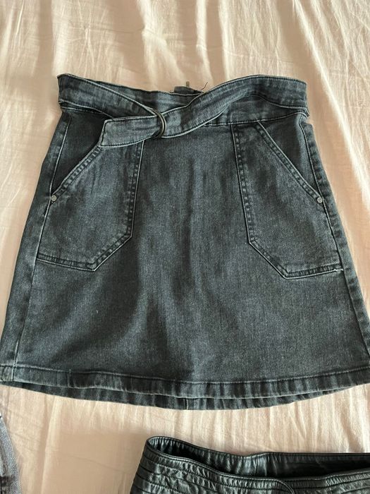 Pantaloni scurti de blugi + fusta, marimea 152 / 158, XS / 32