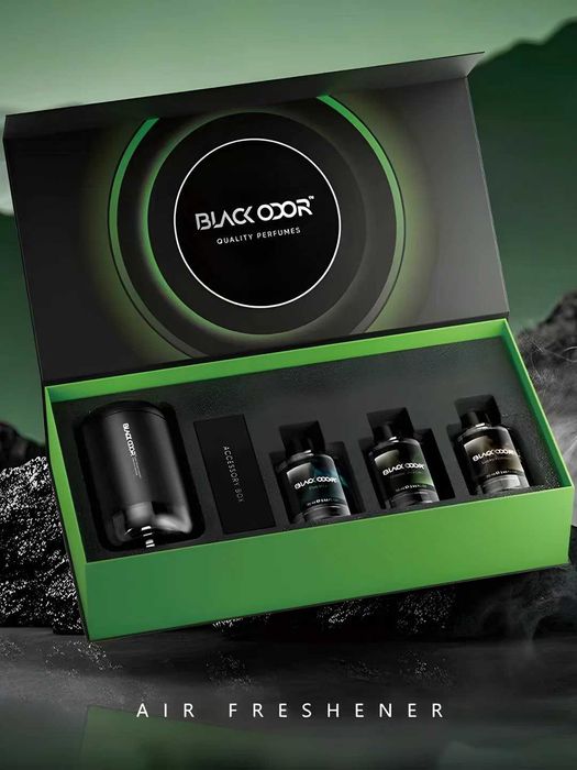 BLACK ODOR Aroma diffuzeri avtomobil havo spreyi 3 xil hidli