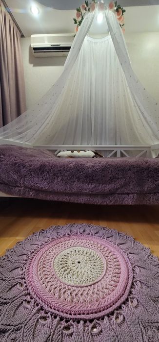 Коврик вязанный 85-90 см