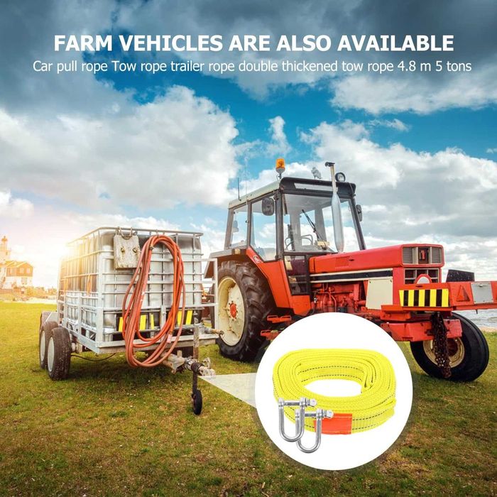 въже за теглене с метални куки, 5т, 5м., Германия