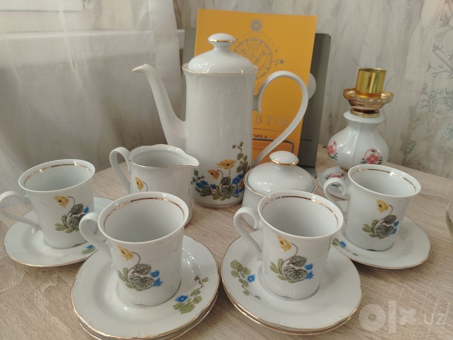 Винтажный кофейный сервиз, производство Германии