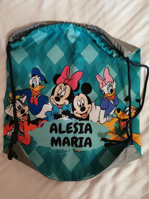 Saculet pt gradinita, personalizat Alesia Maria