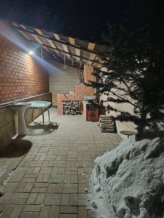 Баня на дровах с прорубью