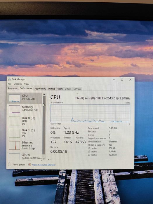 HP Z820 Workstation – 64GB RAM / Radeon RX 580 8GB / SSD + HDD