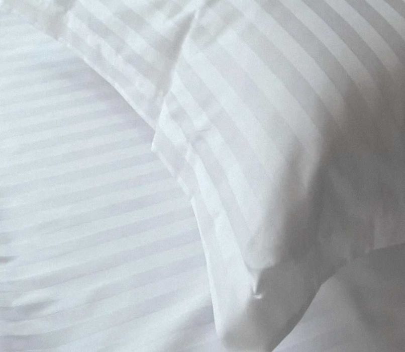 Постельное белье двуспальное белое отельное