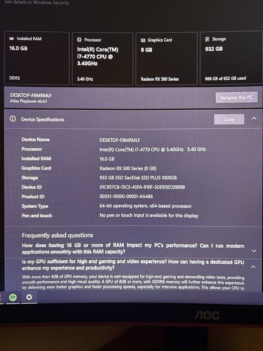 Pc Gaming Naza rx 580