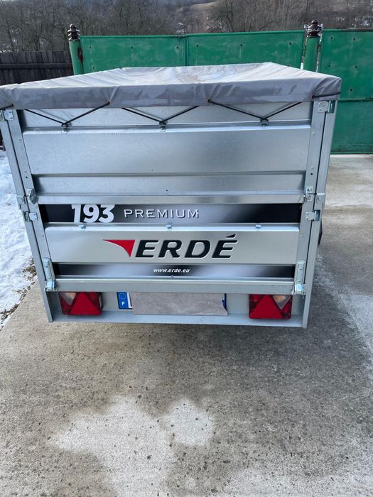 Vand remorca basculabila ERDE cu roata de rezerva