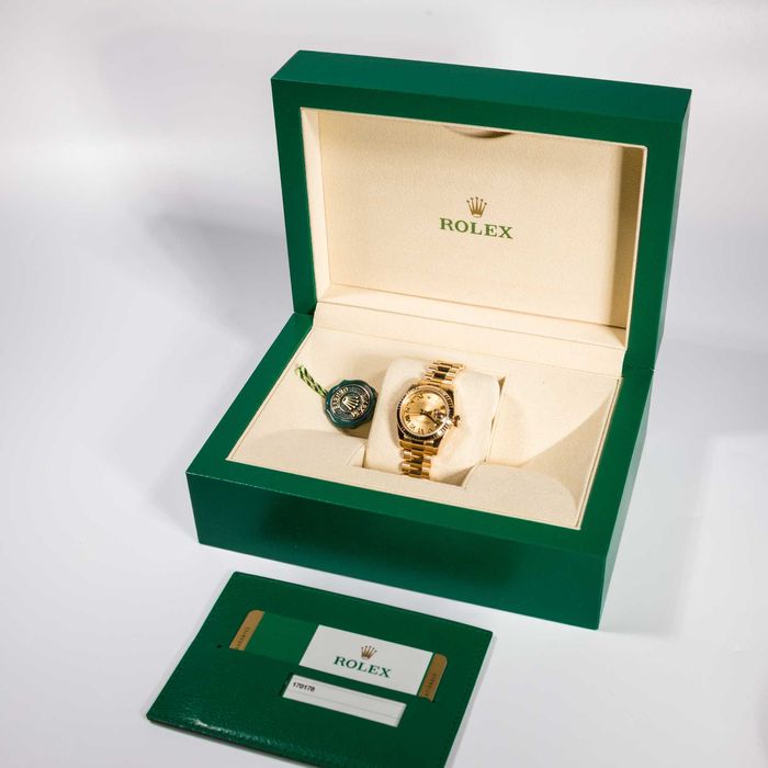 Rolex Lady President Yellow Gold 179178 Champagne Roman dial