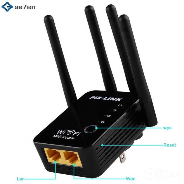 Новый усилитель Wifi c 4 антеннами репитер ретранслятор повторитель