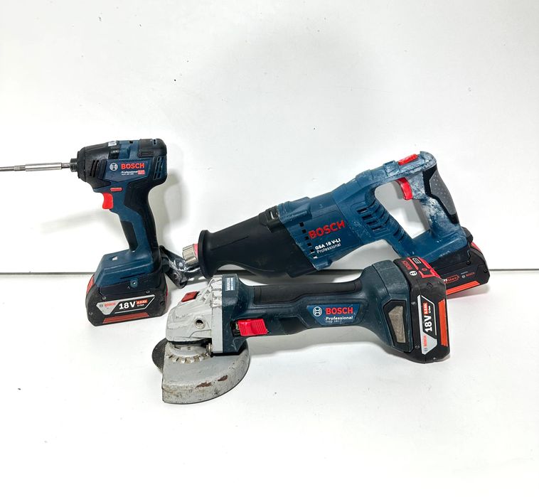 Set Bosch profesional flex GWS 18V-17-vulpe GSA 18 V-Li/impact GDR 18V -200