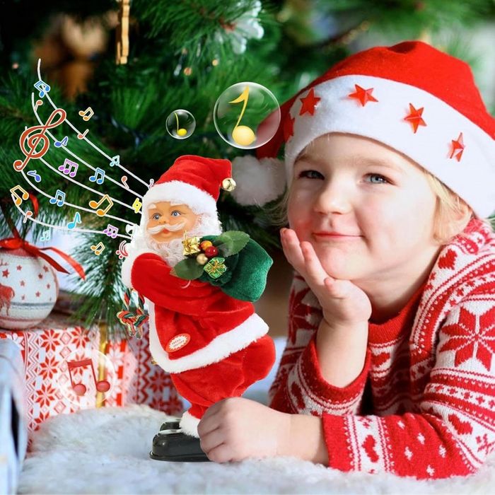 Танцуващ дядо Коледа с музика и светлини