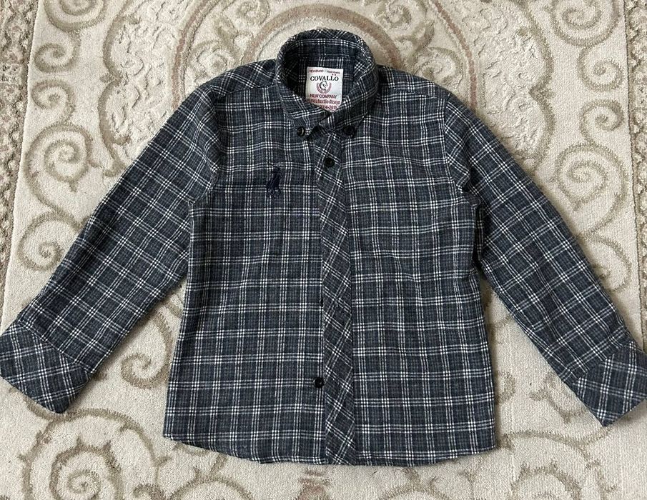 Теплая детская рубашка