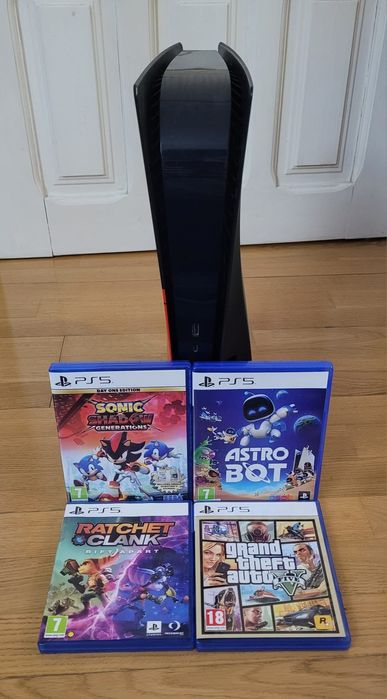 PS5 cu 4 jocuri (fara controller)