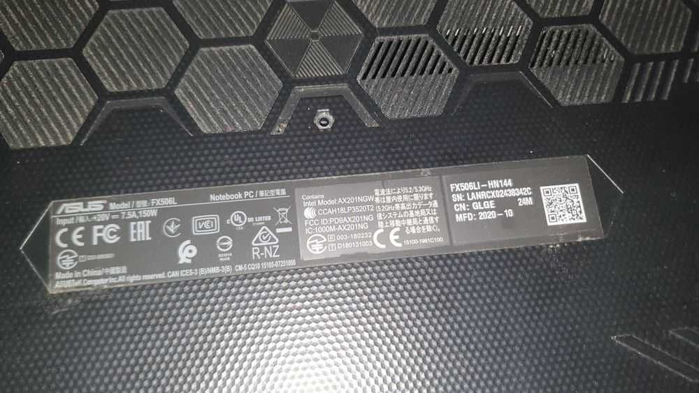 Dezmembrez piese - ASUS TUF Gaming F15 i5-10300H GTX1650 8GB RAM 256GB SSD