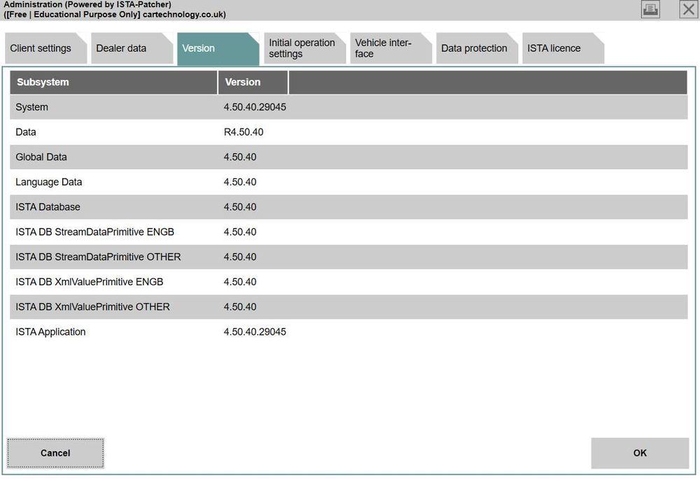Tester/Diagnoza ista+ 4.50.12/ inpa instalate in Laptop Lenovo L490
