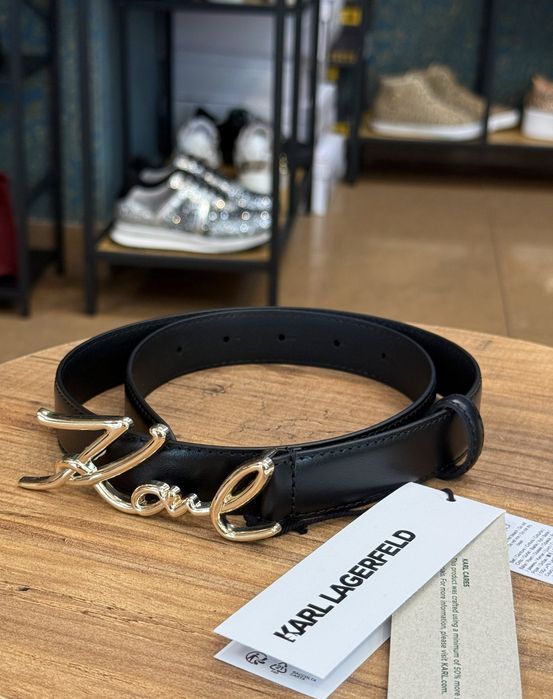 Дамски колан Karl Lagerfeld gold / silver