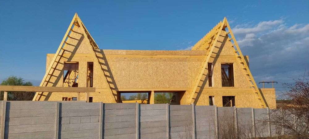 Cabana stil A-Frame, Foisoare, Terase și Case din structura de lemn