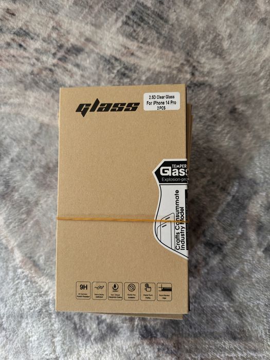 Stoc 200 bucăți Foli Sticlă Securizată 2.5D iPhone 14 Pro și 14 Pro Max – Noi